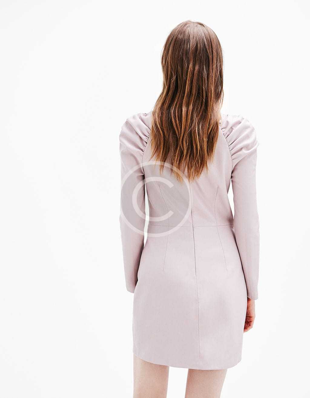 Printed Pink Long-Sleeve Dress - Зображення 4